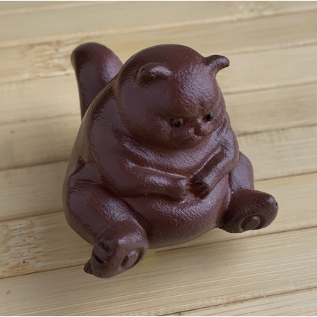 Чайная фигурка из смолы ленивый кот